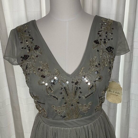 Altar’d State Lola Sequin Tulle Dress Extra Small NWT - Picture 3 of 13